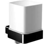 Emco de savon liquide Emco Loft 052113303 noir, verre dépoli, fonctionnement d'une seule main