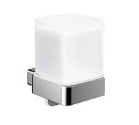 Emco Loft distributeur de savon liquide 052100103 chromé , avec gobelet en verre cristal