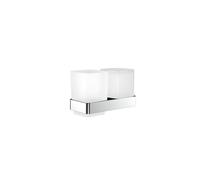 Emco Bad porte-verre Loft 053100101 distributeur savon liquide, gobelet, verre dépoli, chromé