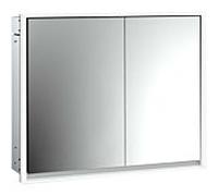 Emco Loft armoire à glace sous-éclairée 979805111 800x733mm, LED, 2 portes, porte large à gauche, aluminium/ Spiegel