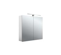 emco mee armoire à glace lumineuse LED, aluminium, 2 portes, modèle apparent, lampe LED, 800mm, 949805051