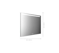 emco MI 210+ miroir lumineux LED, découpe horizontale en haut, panneau de commande tactile, largeur : 1900mm, A, 103190009000300, Exécution: Hauteur : 900mm