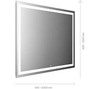 Emco Mi 230 LED miroir lumineux 105050007000100 500 x 700 mm, avec découpe lumineuse sur tout le pourtour