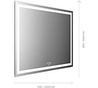 Emco Mi 230+ miroir lumineux LED 105180006000400 1800 x 600 mm, avec découpe lumineuse sur tout le pourtour