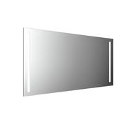 emco MI 270 Miroirs lumineux LED avec 2 découpes lumineuses à gauche et à droite, avec fonction mémoire, avec film chauffant, hauteur 800mm, 449827022, Exécution: largeur: 1600mm