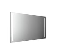 emco MI 270 Miroirs lumineux LED avec 2 découpes lumineuses à gauche et à droite, avec fonction mémoire, hauteur 800mm, 449827017, Exécution: largeur : 1400mm
