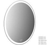 emco MI 310+ miroir lumineux LED, rond, découpe lumineuse sur tout le pourtour, panneau de commande tactile, 109090009000400, Exécution: diamètre : 900mm