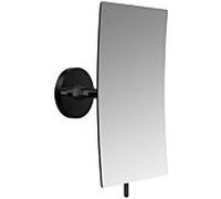 Emco Miroir mural adhésif rond 109413337 132 x 208 mm, carré, 3 plis, noir