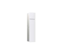 Emco Module WC asis Pure avec façade en Verre et butée de Porte à Gauche, encastré, 730 mm, Blanc Alpin Mat