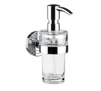 emco polo distributeur de savon, verre cristal clair, 130 ml, 072100101