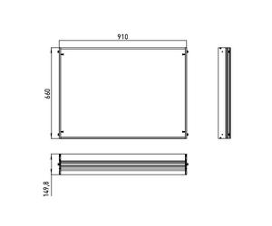 Emco Prestige Cadre d'encastrement pour miroir avec éclairage, 989700007,