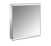 Emco Armoire de toilette Prime 2 600 mm, 1 porte droite encastrée, aluminium/miroir - 949706232