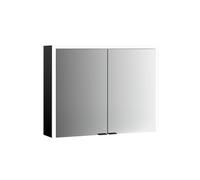 emco prime 3 armoire de toilette, 1300mm, 2 portes, modèle apparent, 949714306, Couleur: noir/miroir