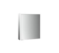 emco prime 3 armoire de toilette, 600mm, 1 porte avec butée à droite, modèle apparent, 949707301, Couleur: aluminium/blanc