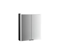 emco prime 3 armoire de toilette, 600mm, 2 portes, modèle apparent, 949714302, Couleur: noir/miroir