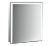 emco prime 3 armoire de toilette, 600mm, une porte avec charnière à gauche, modèle encastré, 949717200, Couleur: aluminium/miroir