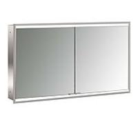 emco prime 2 Armoire de toilette avec éclairage, 1200 mm, 2 portes, modèle encastré, 949706356, Couleur: aluminium/blanc