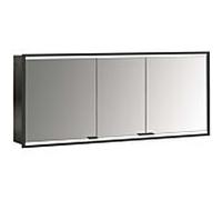 Emco Armoire de toilette Prime 2 Facelift 1600 mm 3 portes encastrée Noir/Miroir