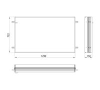 Emco Asis Prime Emco match0 949700016 1300x730mm, pour armoire de toilette lumineuse prime2
