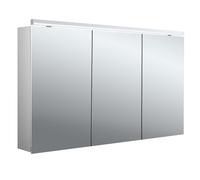 emco pure 2 classic armoire à glace lumineuse LED avec éclairage du lavabo, 3 portes, montage apparent, 1300x729x178mm, 979705509