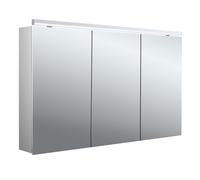 emco pure 2 classic armoire à glace lumineuse LED avec éclairage du lavabo, 3 portes, montage apparent, 1200x729x178mm, 979705508