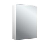 emco pure 2 classic armoire à glace lumineuse LED avec éclairage du lavabo, une porte avec butée interchangeable, montage apparent, 500x729x178mm, 979705510