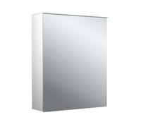 emco pure 2 design armoire à glace lumineuse LED avec voile d'éclairage intégré, une porte avec butée interchangeable, 600x711x153mm, 979705401