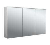 emco pure 2 Design Armoire de toilette avec éclairage LED avec voile de lumière, 3 portes, 1300x711x185mm, 979705409