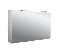 emco puree 2 Style Armoire de toilette avec éclairage LED avec spots à poser, 2 portes, 1200x711x153mm, 979705305