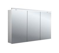 emco pure 2 classic armoire à glace lumineuse LED avec éclairage du lavabo, 3 portes, montage apparent, 1200x729x178mm, 979705508