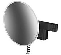 Emco rasage / cosmétique LED Emco evo 109513341 noir, grossissement 3x, Ø 209 mm, 2 bras, rond, connecteur