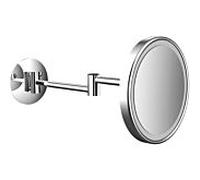 Emco Rasoir Pure LED/ Miroirs cosmétiques 109406012 Ø 203 mm, rond, grossissement 3x, connexion directe, bras 801 , chromé