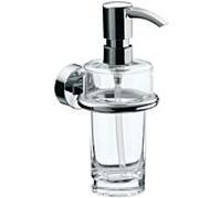 Emco Bad Distributeur de savon liquide Rondo 2 452100100 – cristal clair, doseur en plastique 130 ml