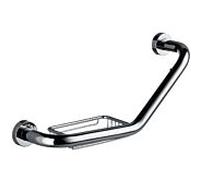 Emco Rondo 2 457100100 Barre de revètement avec corbeille porte-savon integrée Adaptabel pour montage reversible