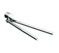 Emco Rondo 2 Porte serviettes 2 bras 36cm tournant chrome 455000136