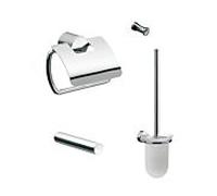 Emco Bad Ensemble WC Rondo 2 459800102 chromé – porte-papier, réserve, garniture et crochet