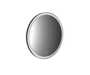 emco round black miroir lumineux, diamètre 600mm, avec éclairage LED, noir, 441324806