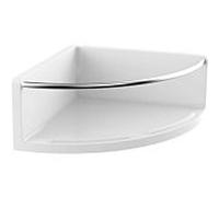 Emco Bad – Panier mural d'angle rond 434500101 – fixation cachée, H 75 mm, angle 175 mm, chrome
