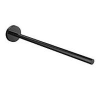 Porte-serviettes rond emco, 1 bras, rigide. 300mm, 435013330, Couleur: Noir