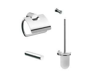 emco roundo 2 WC-Set, Porte-papier, Porte-papier de réserve, Garniture de brosse, Crochet, 459800102