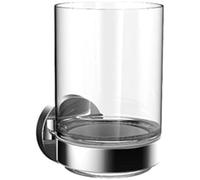 EMCO, Support en verre chromé rond - Partie en verre - Transparent