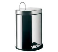 Emco Bad Poubelle de salle de bain System2 ovale 5 L inox avec couvercle et pédale 355300004