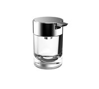 Emco Distributeur de savon liquide System 2 sur pied chromé – verre cristal, pompe plastique