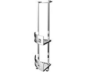 Emco System 2 étagères de porte 354500126 chromé , 2 paniers d'angle profonds