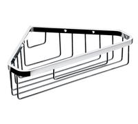 emco system 2 panier éponge d'angle, fixation murale directe, chromé, 354500109