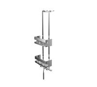 Emco Bad Plateau de table System2 354500127 – 2 paniers profonds, raclette de douche – Chrome