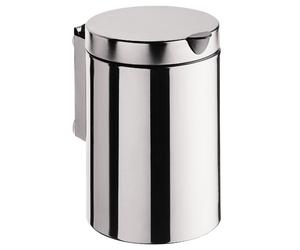 emco system2 corbeille de propreté, avec couvercle, murale, 3 Betteres, inox, 355300100