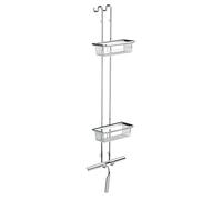 Emco Étagère de porte Système 2 – 2 paniers profonds, raclette de douche chrome (356600106)