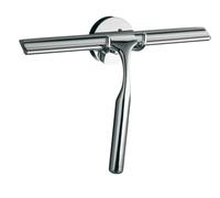 emco system2 raclette de douche, avec support, y compris lèvre en caoutchouc de rechange, gris, 353400100