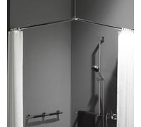 Emco System2 Tringle de rideau de douche, avec fixation au plafond, 358700120,